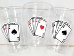 PLAYING CARDS PARTY Cups -Casino Cups Casino Birthday Magician Party Cups Casino Birthday Gambling Party Decoration Poker Game Deck of Cards