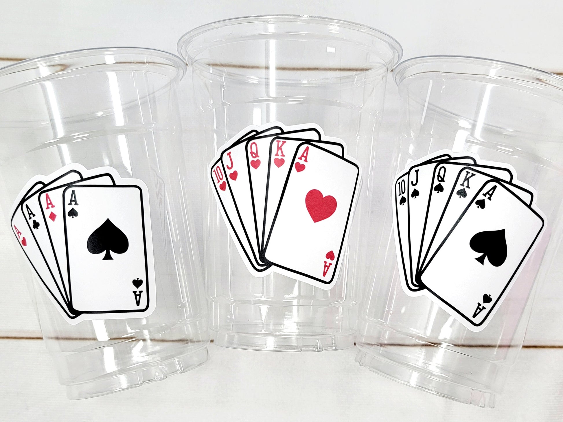 PLAYING CARDS PARTY Cups -Casino Cups Casino Birthday Magician Party Cups Casino Birthday Gambling Party Decoration Poker Game Deck of Cards