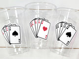 PLAYING CARDS PARTY Cups -Casino Cups Casino Birthday Magician Party Cups Casino Birthday Gambling Party Decoration Poker Game Deck of Cards