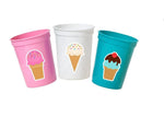 ICE CREAM PARTY Cups - Ice Cream Birthday Ice Cream Party Ice Cream Treat Cups Ice Cream Party Cups Ice Cream Decorations Ice Cream Cups