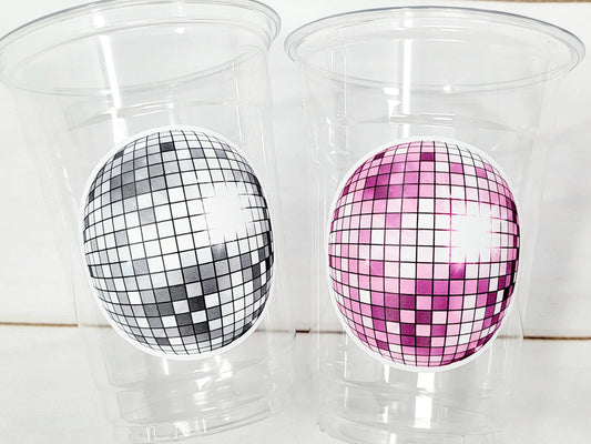 DISCO BALL Party Cups - Bachelorette Party Cups 70's Party Cups Bachelorette Party Cups Wedding Cups Bachelorette Party Favors Wedding Gifts