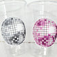 DISCO BALL Party Cups - Bachelorette Party Cups 70's Party Cups Bachelorette Party Cups Wedding Cups Bachelorette Party Favors Wedding Gifts
