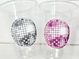 DISCO BALL Party Cups - Bachelorette Party Cups 70's Party Cups Bachelorette Party Cups Wedding Cups Bachelorette Party Favors Wedding Gifts