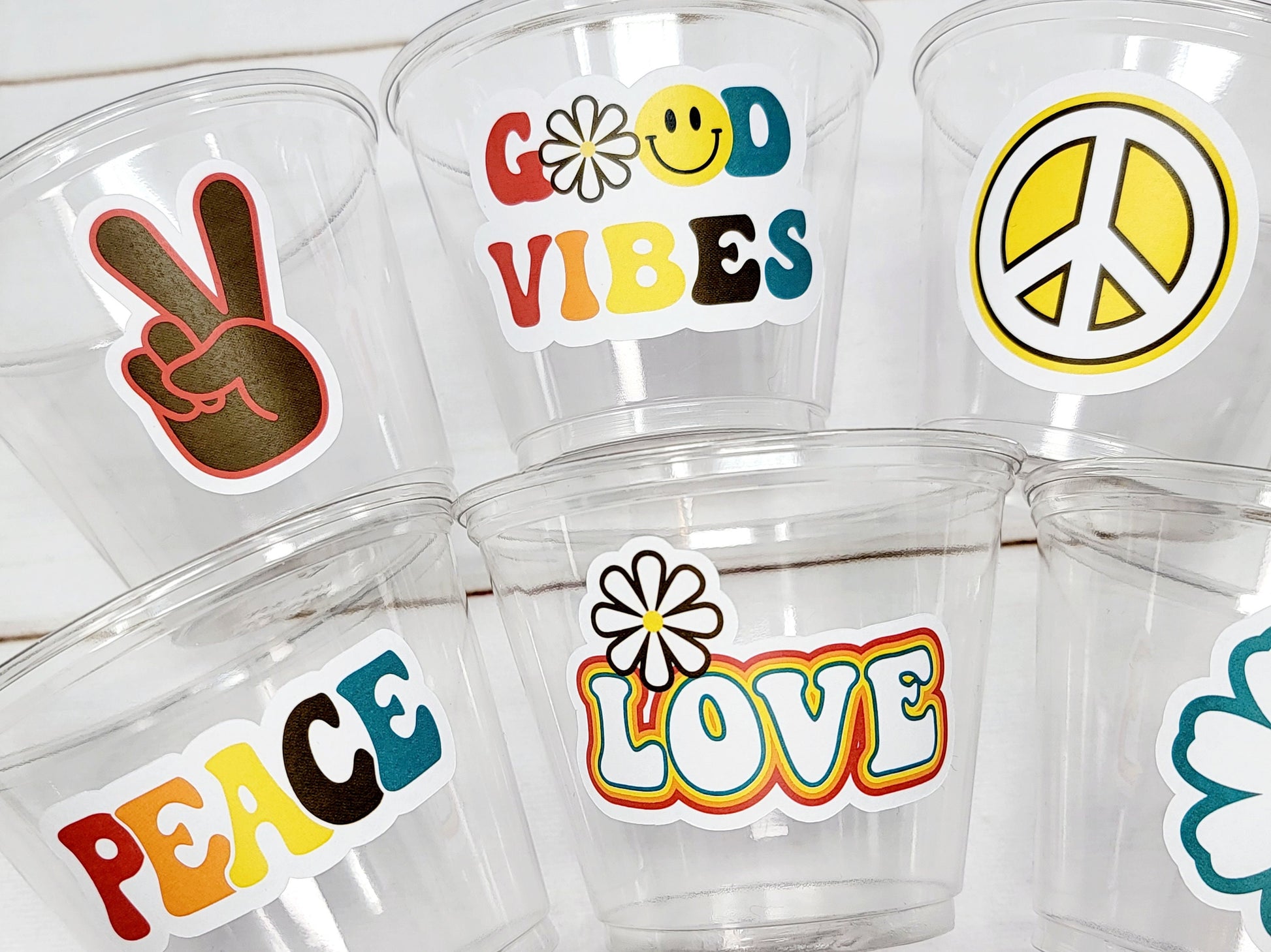 70'S PARTY CUPS - 70s Party Cups 70's Birthday Cups 70's Party Cups 70's Decorations 70's Birthday Party 70's Hippie Party 70s Birthday Cups