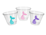 MERMAID PARTY CUPS - Mermaid Birthday Cups Mermaid Party Cups Mermaid Party Decorations Mermaid Party Favors Mermaid Mermaid Party Decor