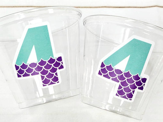 MERMAID PARTY CUPS - Mermaid Birthday Cups Mermaid Party Cups Mermaid Party Decorations Mermaid Party Favors Mermaid Mermaid Party Decor