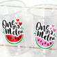 WATERMELON PARTY CUPS - Watermelon Party Favors Watermelon Treat Cups Watermelon Birthday One in a Melon First Birthday 1st Birthday