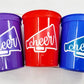 CHEERLEADING PARTY CUPS - Cheer Party Cups Cheerleader Party Cups Cheer Birthday Party Cheer Party Favors Cheer Baby Shower Cups Cheer Squad