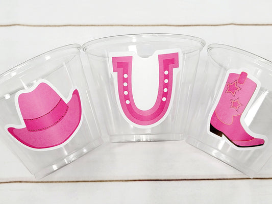 COWGIRL PARTY CUPS - Cowgirl Cups Cowgirl Party Decorations Cowgirl Baby Shower Decorations Baby Sprinkle Cowgirl Boots Birthday Decor Favor
