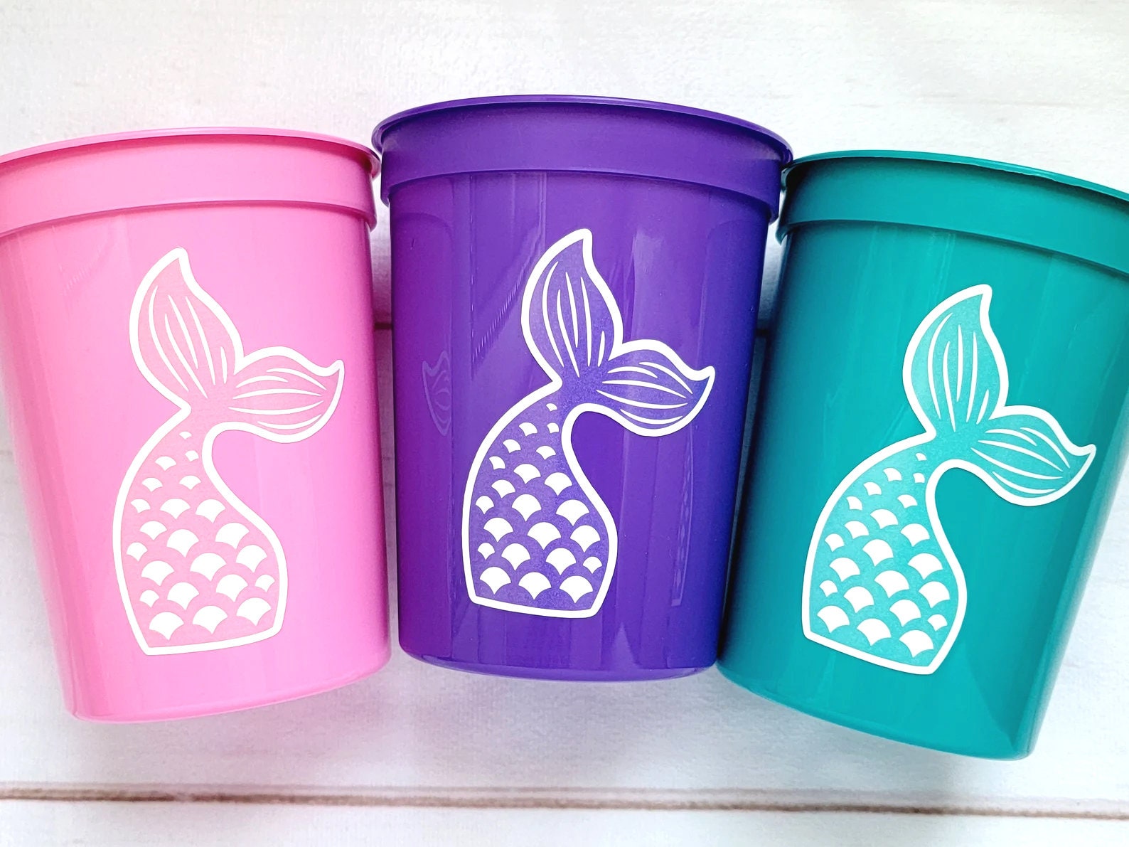 MERMAID PARTY CUPS - Mermaid Birthday Cups Mermaid Party Cups Mermaid Party Decorations Mermaid Party Favors Mermaid Mermaid Party Decor