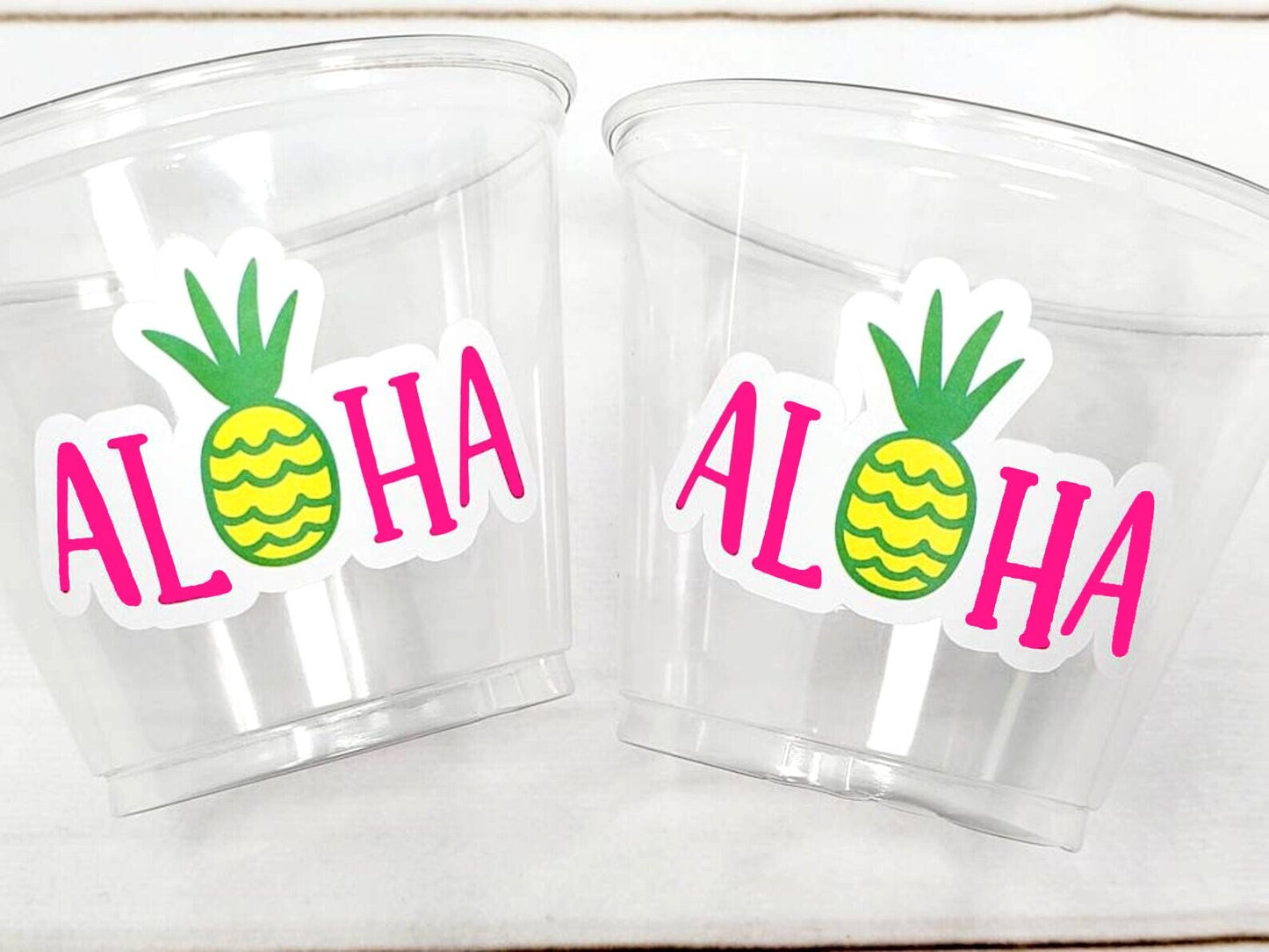 LUAU PARTY CUPS - Aloha Party Cups Luau Party Decoration, Luau Party Supplies Luau Baby Shower Tropical Party Decorations Hawaii Party Luau