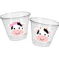 COW PARTY CUPS - Cow Cups Cow Birthday Cups Farm Animal Cups Cow Party Favors Farm Cow Baby Shower Cow First Birthday Cow Party Decorations