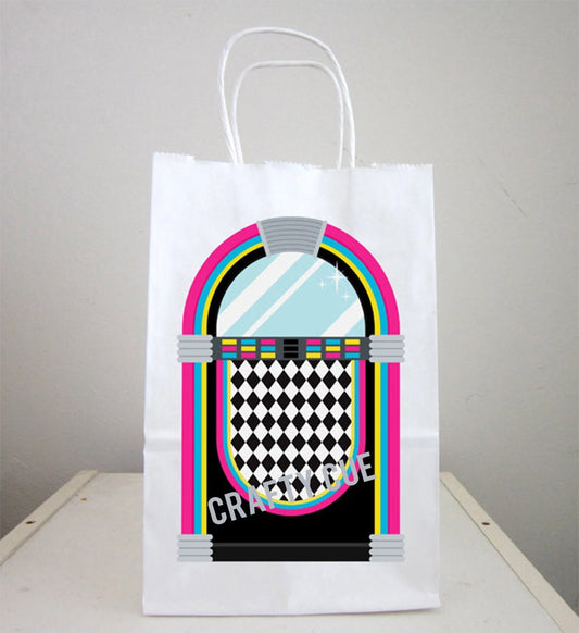 50's Party Goody Bags, 50's Party Favor Bags, 50's Party Favor, Jukebox Goody Bags, Fifties Party Favors