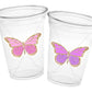 BUTTERFLY PARTY CUPS -Pink Butterfly Cups Butterfly Birthday Party Butterfly Party Favors Butterfly Party Decorations Butterfly Birthday Cup
