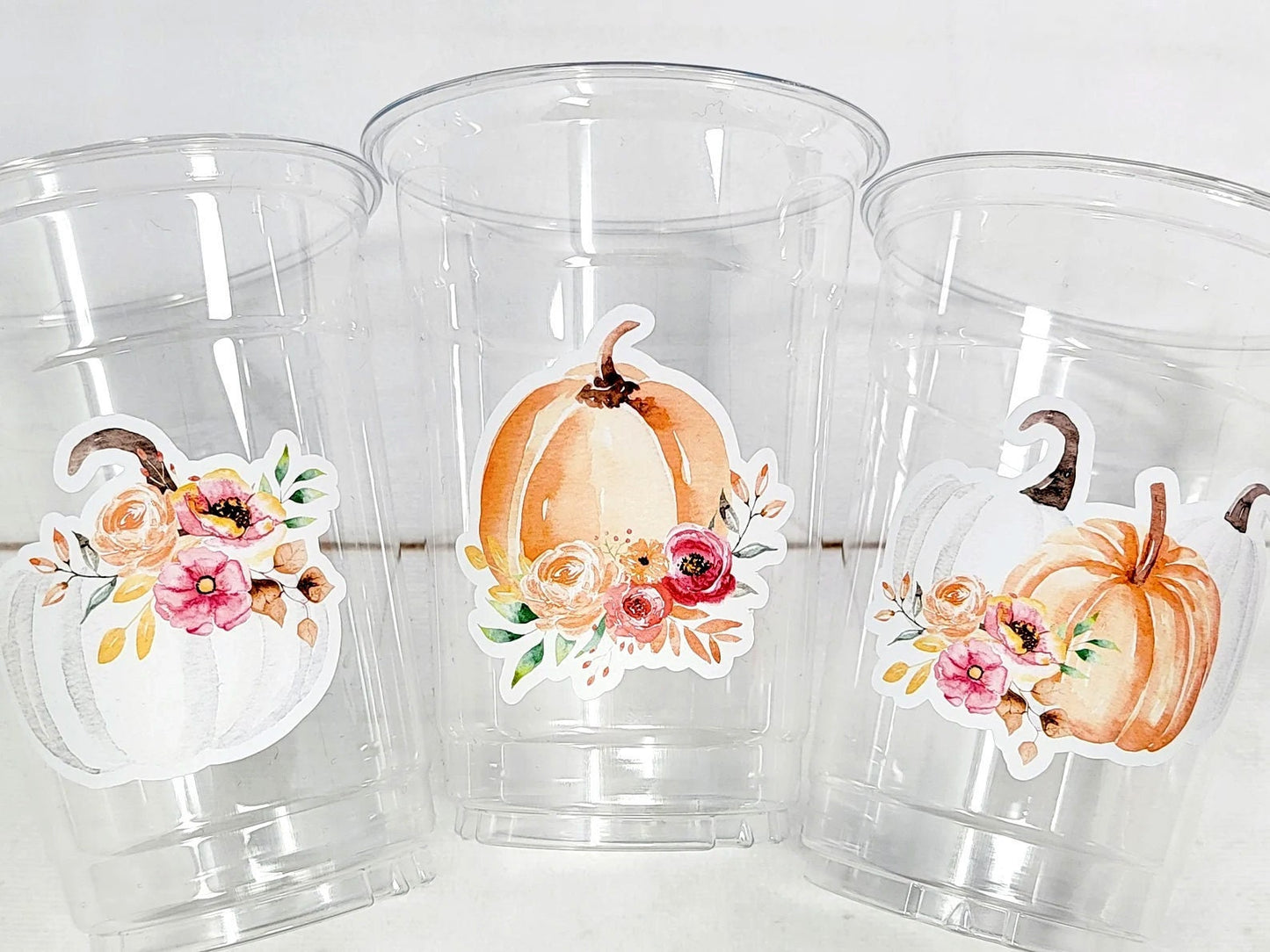 FALL PUMPKIN PARTY Cups - Fall Party Cups Little Pumpkin Cups Fall Baby Shower Cups Pumpkin Fall Party Decorations Party Cups Party Favors