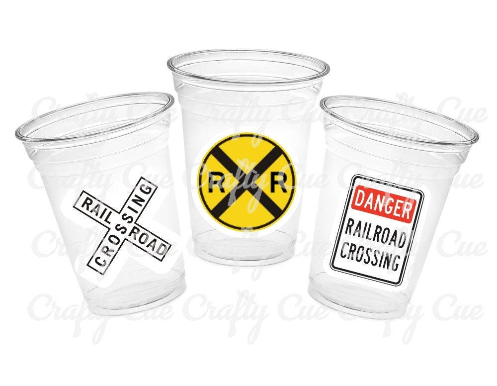 Train Cups, Train Party Favors, Train Birthday Favors, Train Party Cups, Train Birthday Decorations, Train Party Supplies