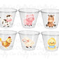 FARM PARTY Cups - Farm Cups Farm Animal Cups Farm First Birthday Farm Baby Shower Barnyard Party Farm Birthday Decorations Farm Party Favors