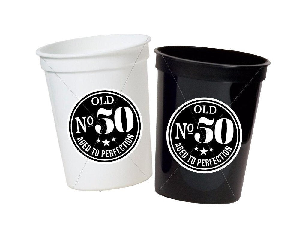50th PARTY CUPS - Vintage 1972 50th Birthday Party 50th Birthday Favors 50th Party Cups 50th Party Decorations 1972 Birthday Party Cups 50th
