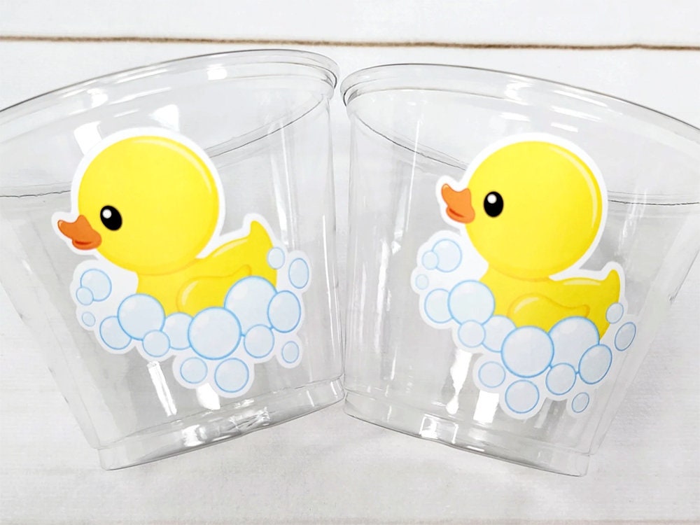 DUCK PARTY CUPS - Duck Birthday Duck Party Duck Baby Shower Duck Party Cups Duck Decorations Duck Cups Ducky Party Cups Rubber Ducky Cups