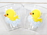 DUCK PARTY CUPS - Duck Birthday Duck Party Duck Baby Shower Duck Party Cups Duck Decorations Duck Cups Ducky Party Cups Rubber Ducky Cups
