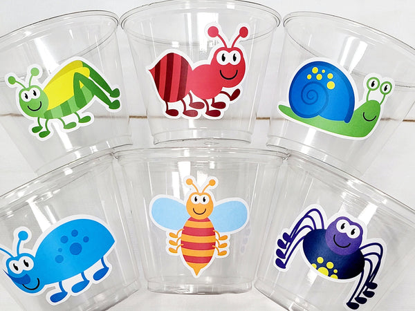 BUG PARTY CUPS - Insect Party Cups Bug Birthday Cups Insect Party Insect Birthday Insect Party Supplies Insect Party Decorations Bug Favors