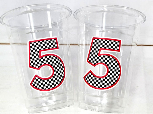 RACING PARTY CUPS - Race Car Cups Racing Birthday Cups Racing Birthday Cups Race Car Party Favors Racing Party Favors Racing Decorations
