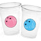 BOWLING PARTY CUPS, Bowling Birthday Cups Bowling Cups First Birthday Bowling Party Decorations Bowling Gender Reveal Pink Blue Party Favors