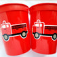 Firetruck Party Cups, Firetruck Treat Cups, Firetruck Party Favors, Firetruck Birthday Favors, Fire Truck Party Favors, Fire truck Birthday