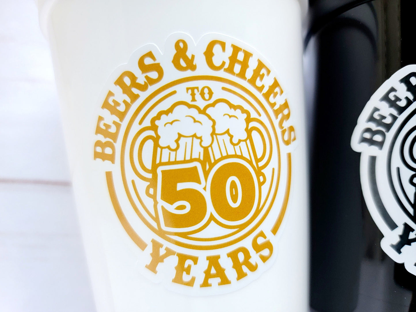 50th PARTY CUPS - Beers, Cheers, Vintage 1972 50th Birthday Party 50th Birthday Favors 50th Party Cups 50th Party Decorations