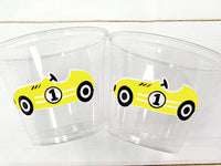 RACING PARTY CUPS - Race Car Cups Racing Birthday Cups Racing Birthday Cups Race Car Party Favors Racing Party Favors Racing Decorations