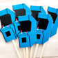 Arcade Cupcake Toppers, Arcade Game Cupcake Toppers, Video Game Cupcake Toppers - Gaming Cupcake Toppers, 80's cupcake toppers, Blue Arcade