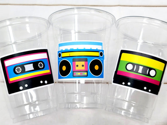 I Love the 80'S PARTY CUPS - 80's Birthday Cups 80's Party Cups 80's Decorations 80's Birthday Party 80's Birthday Party Decorations 80s 90s