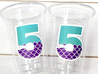 MERMAID PARTY CUPS - Mermaid Birthday Cups Mermaid Party Cups Mermaid Party Decorations Mermaid Party Favors Mermaid Mermaid Party Decor