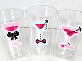 BACHELORETTE PARTY CUPS - Bachelorette Cups Girls Night Party Cups Bridal Shower Cups Girls Night Out Party Party Favors Bachelorette Cups