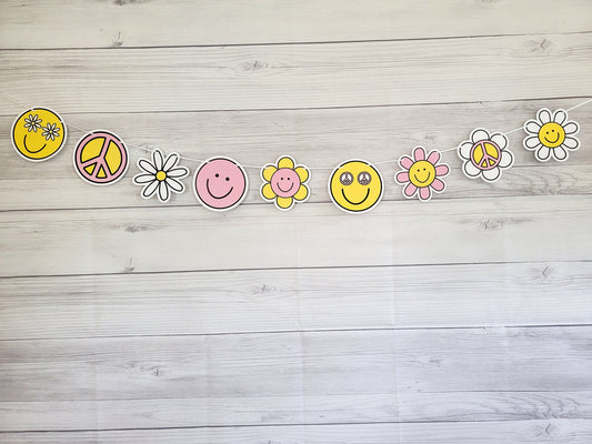 70s PARTY GARLAND - 70s Party Banner 70s Birthday Banner 70s Party Decorations 70s Party Supplies Two Groovy Garland Banner Two Groovy Party