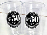 50th PARTY CUPS - 50 and Fabulous 50th Birthday Party 50th Birthday Favors 50th Party Cups 50th Party Decorations 1972 Birthday Party Cups