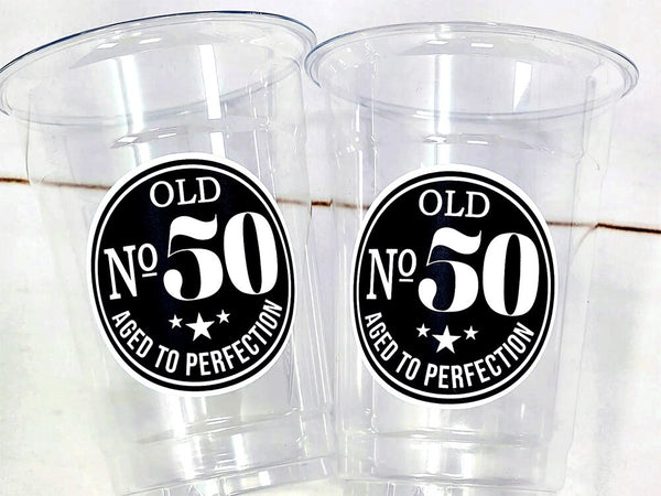 50th PARTY CUPS - 50 and Fabulous 50th Birthday Party 50th Birthday Favors 50th Party Cups 50th Party Decorations 1972 Birthday Party Cups