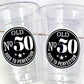 50th PARTY CUPS - 50 and Fabulous 50th Birthday Party 50th Birthday Favors 50th Party Cups 50th Party Decorations 1975 Birthday Party Cups