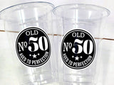 50th PARTY CUPS - 50 and Fabulous 50th Birthday Party 50th Birthday Favors 50th Party Cups 50th Party Decorations 1975 Birthday Party Cups