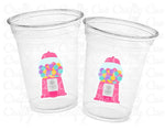 GUMBALL PARTY CUPS - Gumball Birthday Gumball Party Gum Ball Cups Candy Birthday Candy Cups Dessert Table Cups Sweets Table Cups Candy Gum
