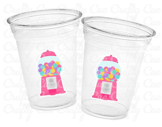 GUMBALL PARTY CUPS - Gumball Birthday Gumball Party Gum Ball Cups Candy Birthday Candy Cups Dessert Table Cups Sweets Table Cups Candy Gum