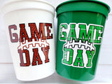 FOOTBALL PARTY CUPS - Football Birthday Cups Football Cups Football Favors Football Party Sports Party Cups Sports Birthday Football Favors