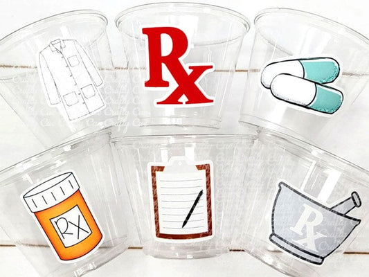 PHARMACY PARTY CUPS - Pharmacist Party Cups Pharmacy Week Cups Pharmacy Week Gifts Pharmacy Week Party Pharmacy Cups Pharmacist Cups Decor