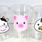FARM PARTY Cups - Farm Cups Farm Animal Cups Farm First Birthday Farm Baby Shower Barnyard Party Farm Birthday Decorations Farm Party Favors