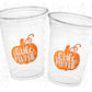 PINK PUMPKIN PARTY Cups - Pink Pumpkin Party Pink and Gold Pumpkin Cups Little Pumpkin Fall Baby Shower Pink Pumpkin Little Pumpkin Cups