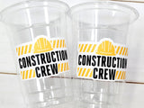 CONSTRUCTION PARTY CUPS - Dig In Party Cups Construction Truck Cups Construction Birthday Construction Party Construction Decorations