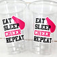 CHEERLEADING PARTY CUPS - Cheer Party Cups Cheerleader Party Cups Cheer Birthday Party Cheer Party Favors Cheer Baby Shower Cups Cheer Squad
