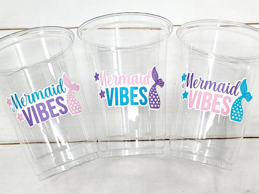 MERMAID PARTY CUPS - Mermaid Birthday Cups Mermaid Party Cups Mermaid Party Decorations Mermaid Party Favors Mermaid Mermaid Party Decor