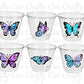 BUTTERFLY PARTY CUPS -Pink Butterfly Cups Butterfly Birthday Party Butterfly Party Favors Butterfly Party Decorations Butterfly Birthday Cup