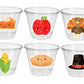 THANKSGIVING PARTY CUPS - Fall Party Cups Turkey Party Cups Little Turkey Turkey Cups Thanksgiving Cups Thanksgiving Decoration Fall Party